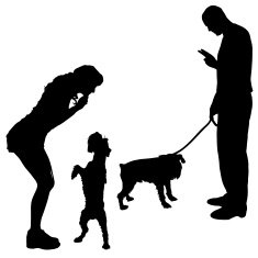 Vector silhouette of poeple N7