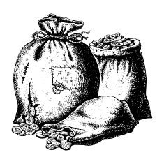 bags of coins