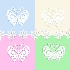Set of Paper Butterflies