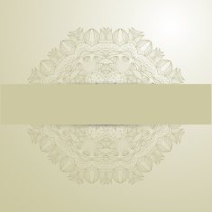 background with lace circle hand drawn ornament N5