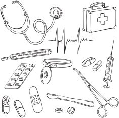 vector silhouettes of Medical Instrument