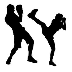 Vector silhouette of a people N283