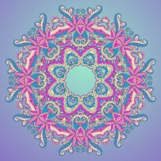 background with lace hand drawn colorful ornament