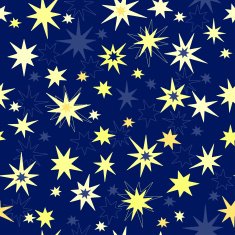 Seamless vector pattern with night sky and stars