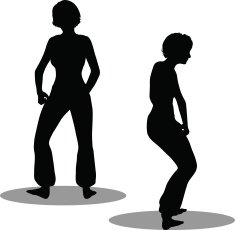 Dancer woman silhouette N23