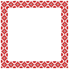 Square frame with traditional Ukrainian elements eps10