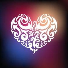 Ornamental Heart Love N8