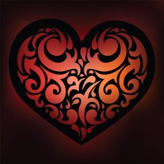 Ornamental Heart Love N9