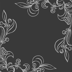 vector illustration with corner ornament