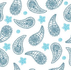 vector pattern with ornament cucumber N2