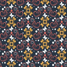 floral background seamless pattern wallpaper N86