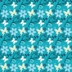 floral background seamless pattern wallpaper N90