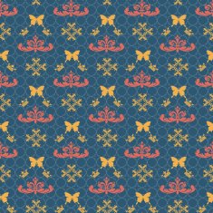 floral background seamless pattern wallpaper N118