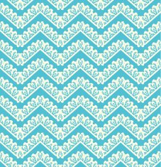 Lace seamless pattern on blue background N2