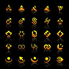 Collection of different graphic elements N8