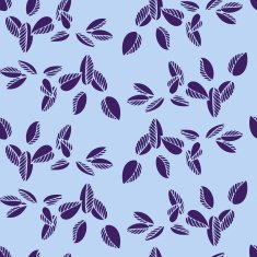 Seamless vector pattern with branches and leaves N2