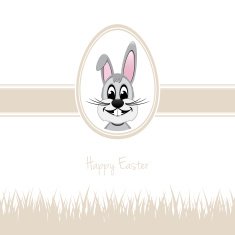 happy easter bunny egg