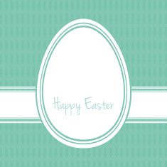 happy easter egg white