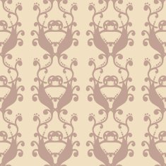 neutral floral background swirl and curve N31