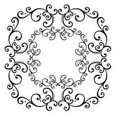 Beautiful Deco Square (Vector) N17