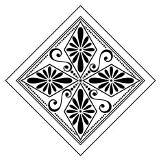 Beautiful Deco Square (Vector) N19