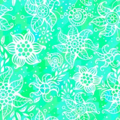 Seamless abstract pattern with flowers N2