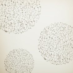 Vector Music Background with Notes N4