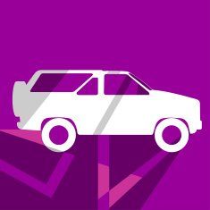 Flat car icon