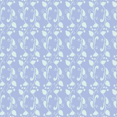 Neutral floral ornament blue lilac tone