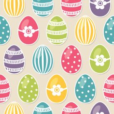 seamless pattern with easter eggs N35