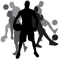Vector silhouette of a woman N1777