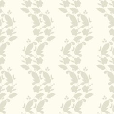 Neutral floral ornament Beige plant N5