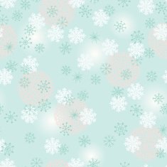 Seamless Snowflake Pattern N15