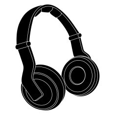 Headphones Vector Illustration
