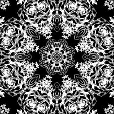Vintage decorative lace round pattern
