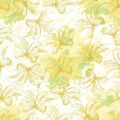 Seamless pattern contour plants