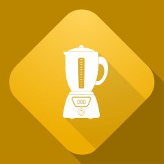 Vector icon of Blender with a long shadow