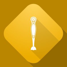 Vector icon of Blender with a long shadow N2