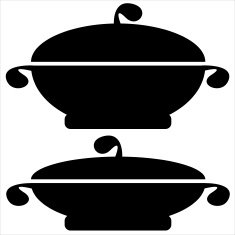 kitchenware icons on a white background N3