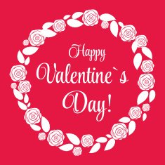 Vector St Valentine Day's Greeting Card in Retro Style Design N11
