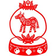 Chinese New Year Horse N4