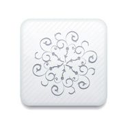 Vector white Snowflake icon Eps10 Easy to edit N2