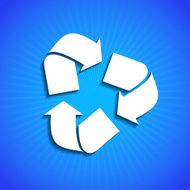 Vector icon on blue background Eps10 N14