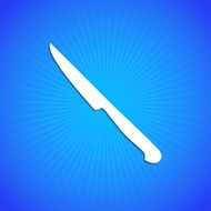 Vector icon on blue background Eps10 N16