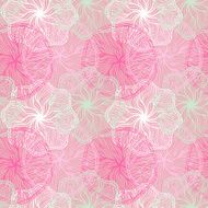 Pink Floral Seamless Pattern N2