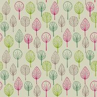 Decorative colorful forest pattern N2