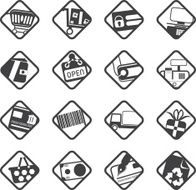 Silhouette Online Shop e-commerce and web site icons