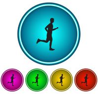 Running man Icon Vector