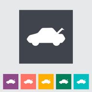 Car flat icon N10