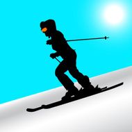 Mountain skier N18